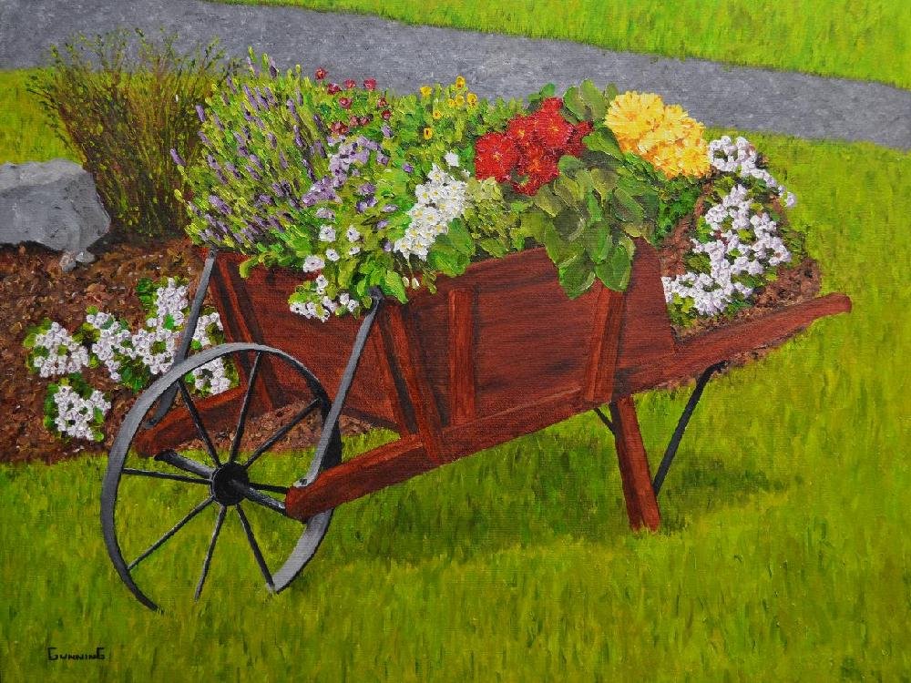 The Flowering Wheelbarrow
18 x 24 - Joy of Colour