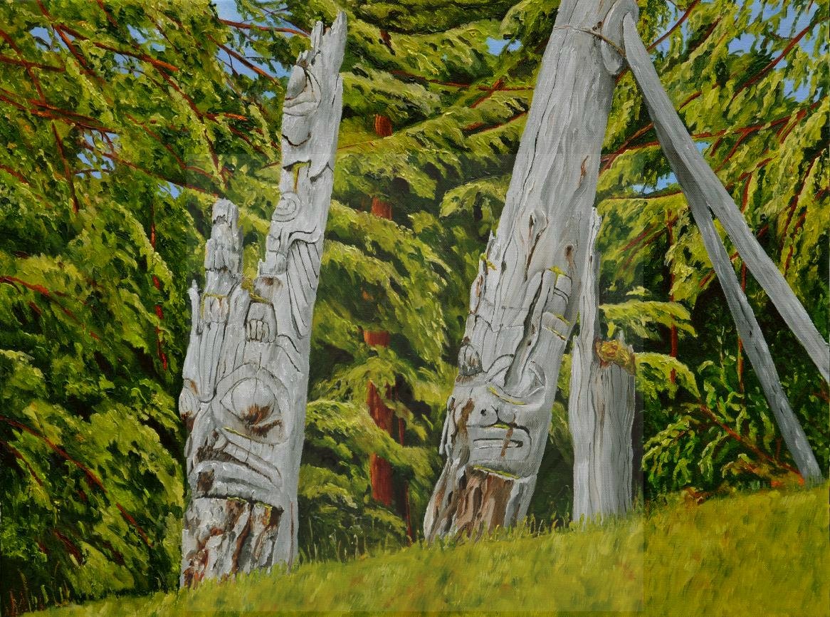 The Poles of House 6
18 x 24 - Totems