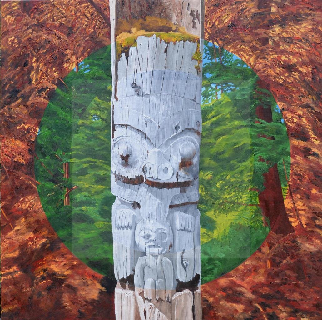 The Face of Xoya36 x 36 - Totems